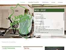 Tablet Screenshot of laendlecrossfit.com